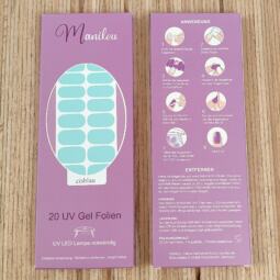 UV Gel Folien - Manilou - eisblau – Bild 2