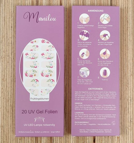 UV Gel Folien - Manilou - Frühlingsblumen