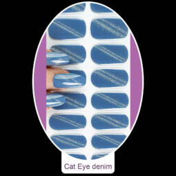 UV Gel Folien - Manilou - Cat Eye denim