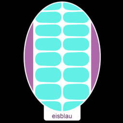 UV Gel Folien - Manilou - eisblau