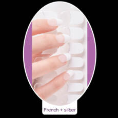 UV Gel Folien - Manilou - French & Silber