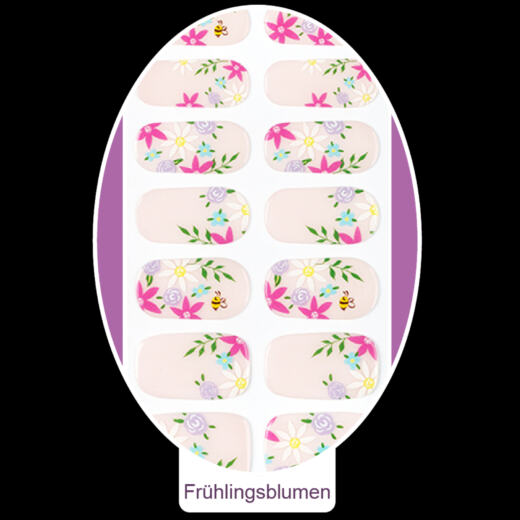 UV Gel Folien - Manilou - Frühlingsblumen