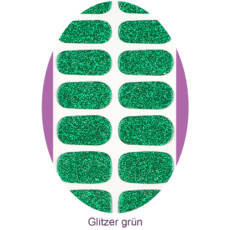 UV Gel Folien - Manilou - Glitzer grün