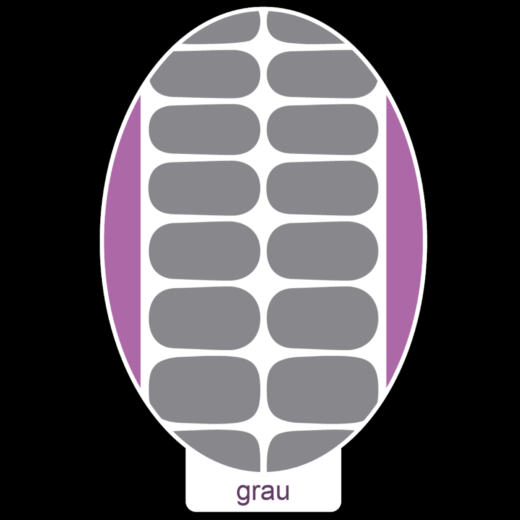 UV Gel Folien - Manilou - grau