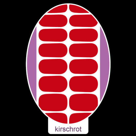 UV Gel Folien - Manilou - kirschrot