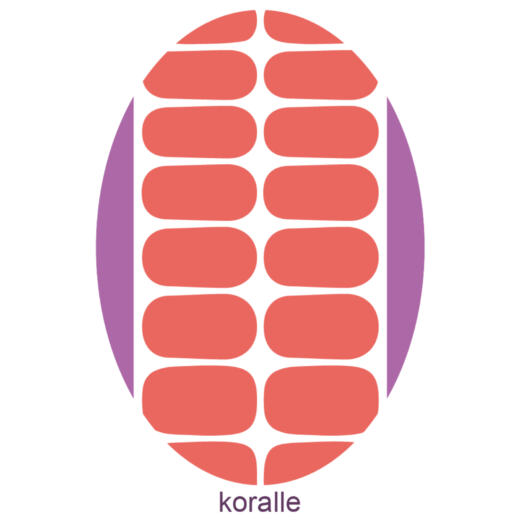 UV Gel Folien - Manilou - koralle