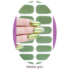 UV Gel Folien - Manilou - Metallic grün
