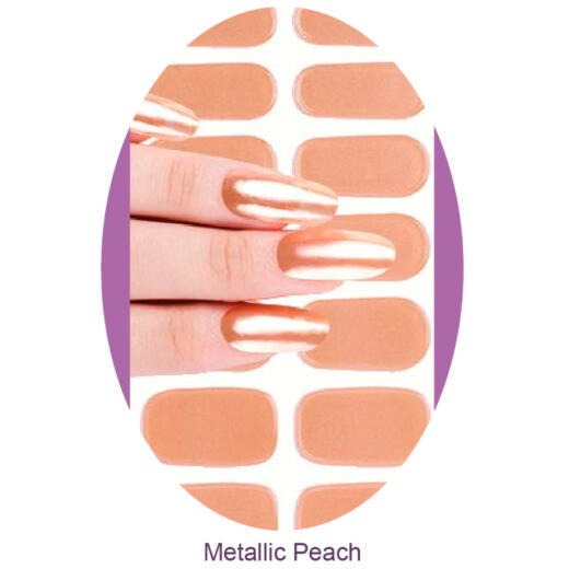 UV Gel Folien - Manilou - Metallic peach