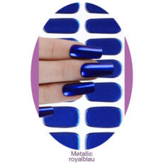 UV Gel Folien - Manilou - Metallic royalblau