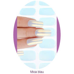 UV Gel Folien - Manilou - Mica blau
