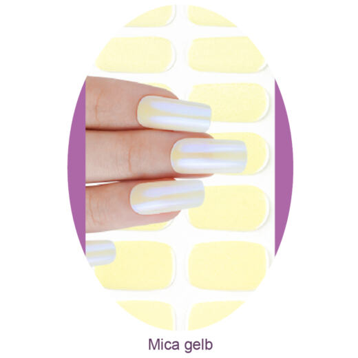UV Gel Folien - Manilou - Mica gelb