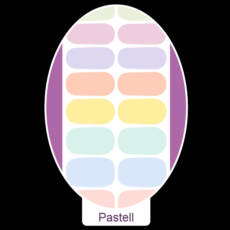 UV Gel Folien - Manilou - pastell
