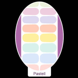 UV Gel Folien - Manilou - pastell