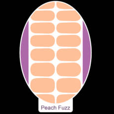 UV Gel Folien - Manilou - peach fuzz