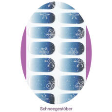 UV Gel Folien - Manilou - Schneegestöber