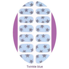 UV Gel Folien - Manilou - Twinkle blue