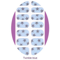 UV Gel Folien - Manilou - Twinkle blue
