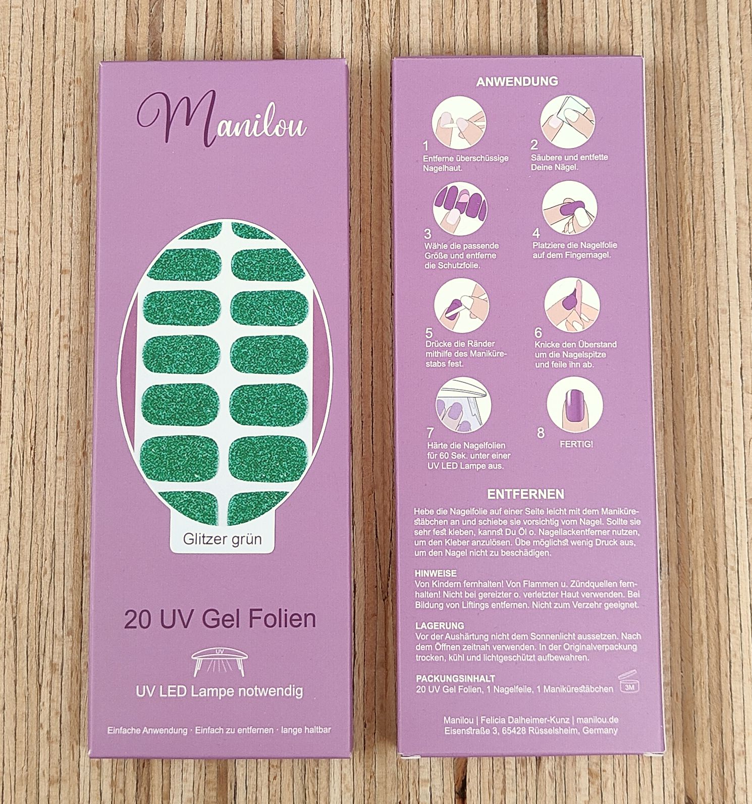Manilou glitzer grün
