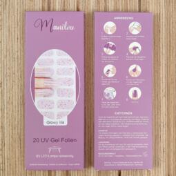 UV Gel Folien - Manilou - Glowy lila – Bild 2