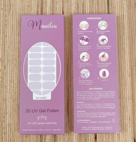 UV Gel Folien - Manilou - lavendel