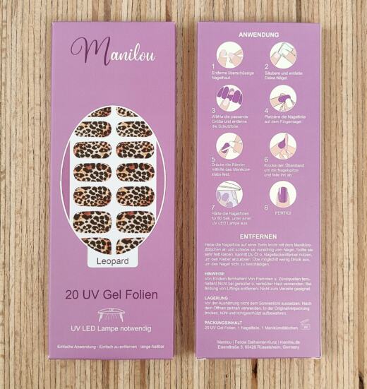 UV Gel Folien - Manilou - Leopard