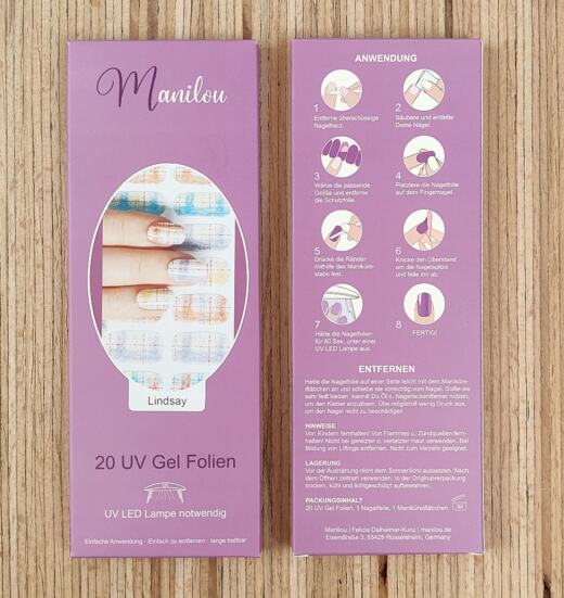 UV Gel Folien - Manilou Lindsay