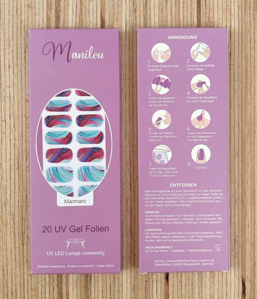UV Gel Folien - Manilou - Marmaro
