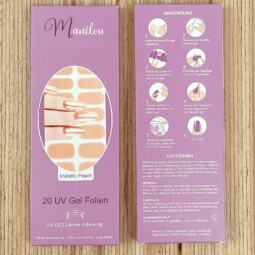 UV Gel Folien - Manilou - Metallic peach – Bild 2