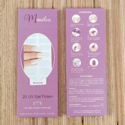 UV Gel Folien - Manilou - Mica blau – Bild 2