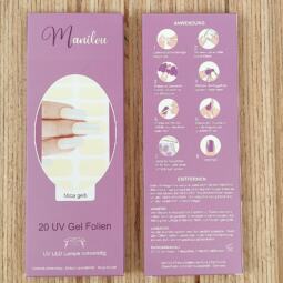 UV Gel Folien - Manilou - Mica gelb – Bild 2