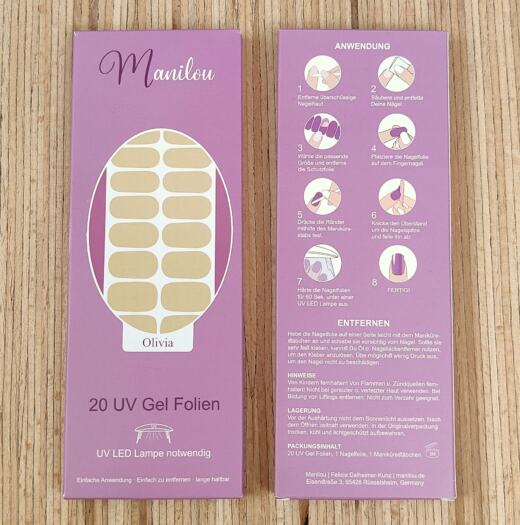 UV Gel Folien - Manilou - Olivia