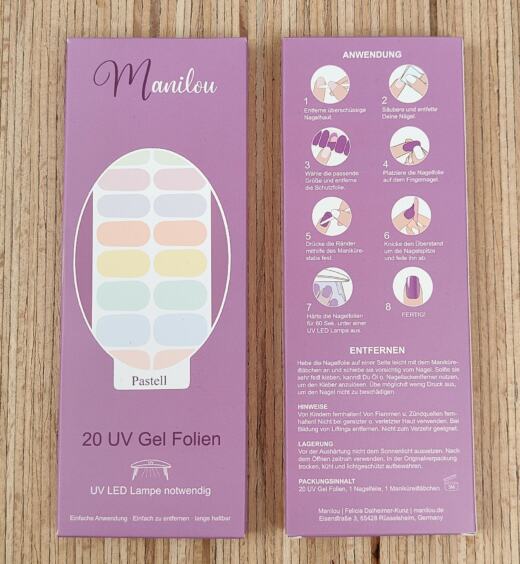 UV Gel Folien - Manilou - pastell