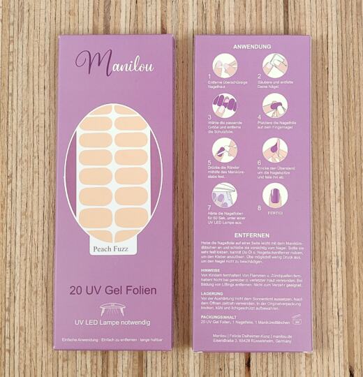 UV Gel Folien - Manilou - peach fuzz
