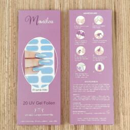 UV Gel Folien - Manilou - Prisma blau – Bild 2