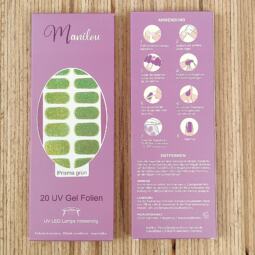 UV Gel Folien - Manilou - Prisma grün – Bild 2