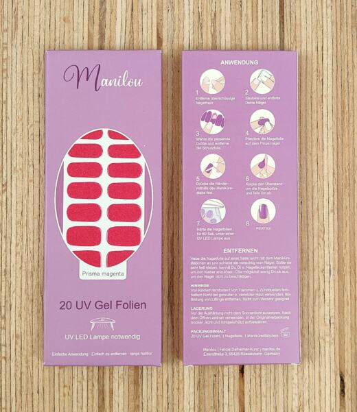 UV Gel Folien - Manilou - Prisma magenta