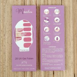 UV Gel Folien - Manilou - Prisma rosa – Bild 2