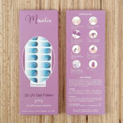 UV Gel Folien - Manilou - Schneegestöber – Bild 2
