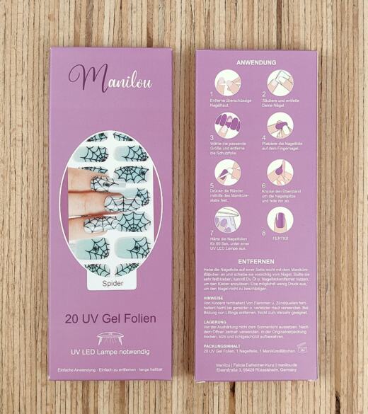 UV Gel Folien - Manilou - Spider
