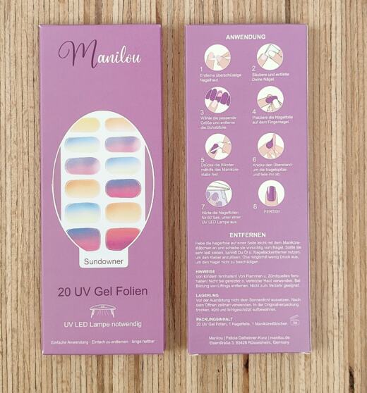 UV Gel Folien - Manilou - Sundowner