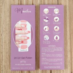 UV Gel Folien - Manilou - Thermo rot – Bild 2