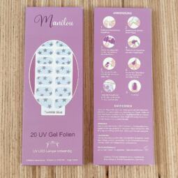 UV Gel Folien - Manilou - Twinkle blue – Bild 2