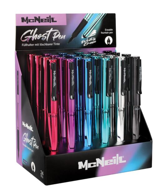 McNeill Ghost Pen - Füller mit radierbarer Tinte - Metallic