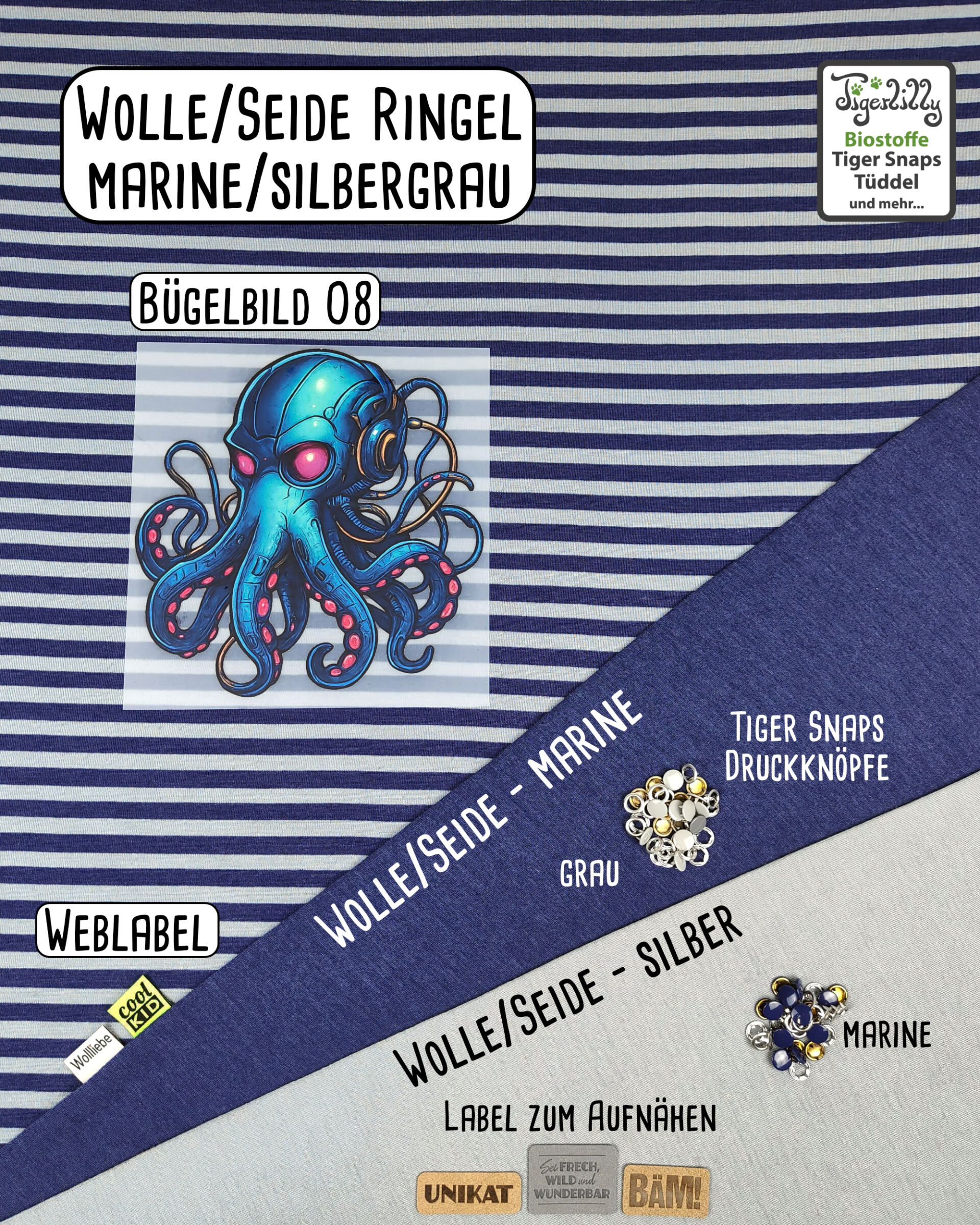 WS Ringel marine silber