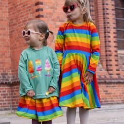 Biojersey - Tigerlilly - Blockstreifen kunterbunt – Bild 5