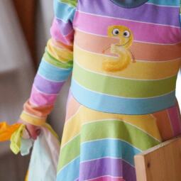 Bio Sommersweat - Tigerlilly - Blockstreifen Pastellina – Bild 8