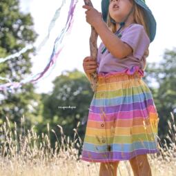 Bio Sommersweat - Tigerlilly - Blockstreifen Pastellina – Bild 11