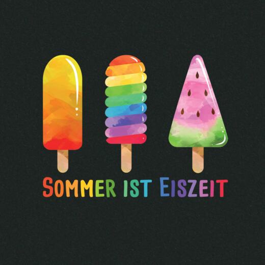 DTF Bügelbild N7 - Tigerlilly EP – Sommer ist Eiszeit (ca. 8 x 6cm)