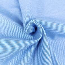 Biojersey - Tigerlilly Basic - Miniminiminiringel lichtblau/weiß