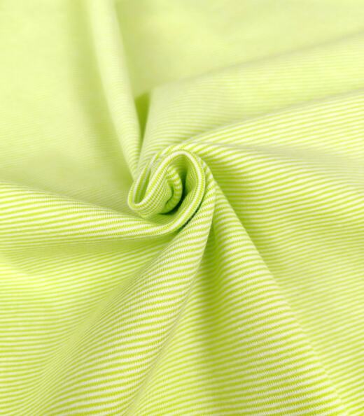 Biojersey - Tigerlilly - Miniminiminiringel limette/weiß